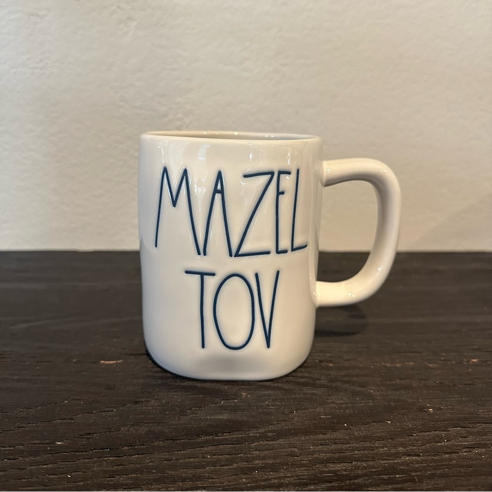 Rae Dunn farmhouse home decor holiday mazel tov mug ceramic